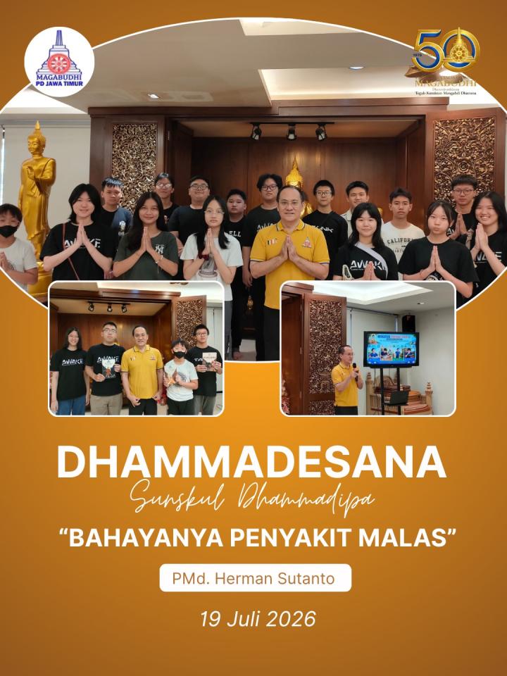 Dhammadesana Remaja di Vihara Dhammadipa Surabaya