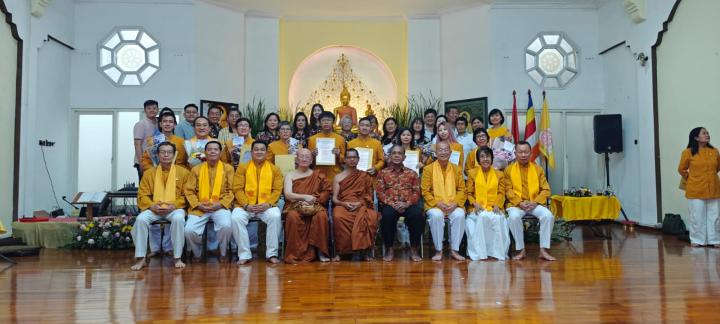 Pelantikan Pandita Dan Upacarika di Vihara Buddha Kirti