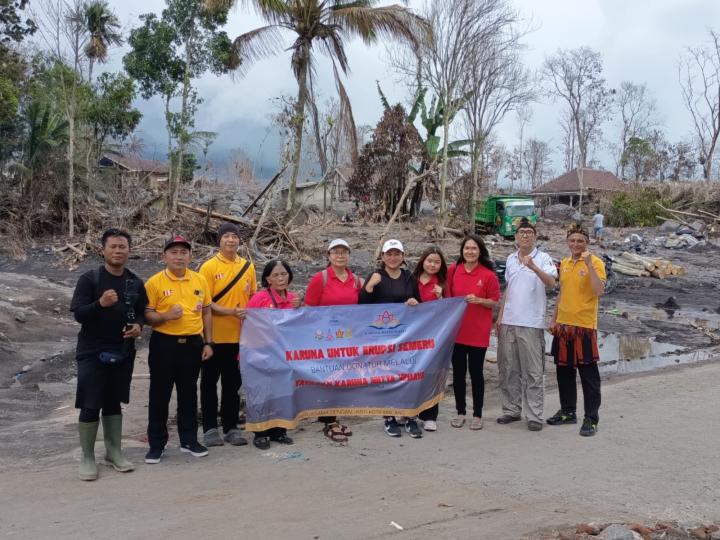 KEGIATAN BAKTI SOSIAL ERUPSI GUNUNG SEMERU – KAMPUNG KAMAR A, DUSUN SUMBERSARI, DESA SUPITURANG, KECAMATAN PRONOJIWO